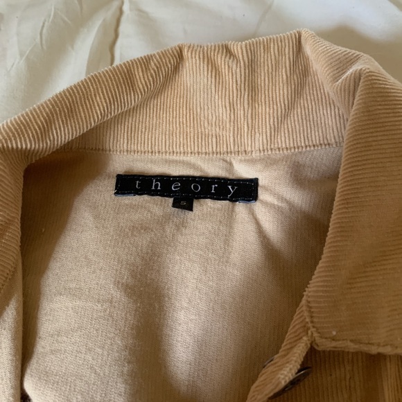 theory vintage tan jean jacket - Picture 3 of 3